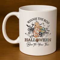 Retro The Boo Halloween Boo To You Too 11oz C Handle Ceramic Mug