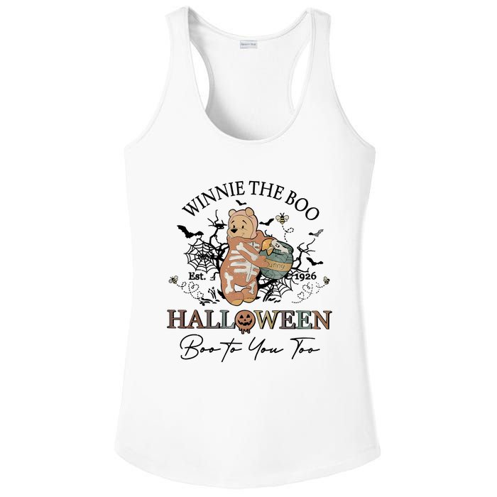 Retro The Boo Halloween Boo To You Too Ladies PosiCharge Competitor Racerback Tank