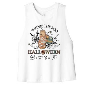 Retro The Boo Halloween Boo To You Too Women's Racerback Cropped Tank