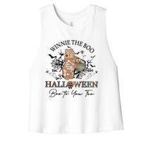 Retro The Boo Halloween Boo To You Too Women's Racerback Cropped Tank