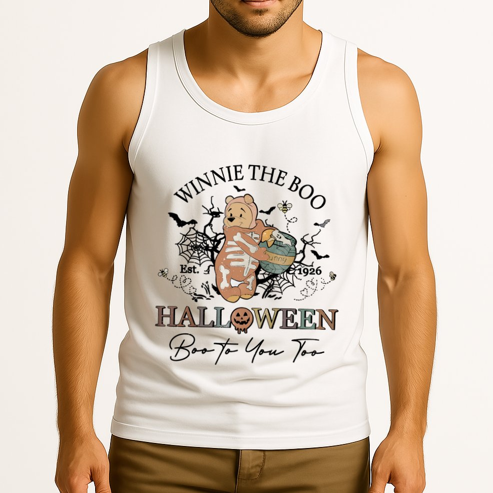 Retro The Boo Halloween Boo To You Too Tank Top