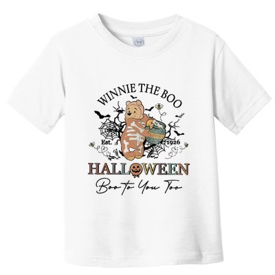 Retro The Boo Halloween Boo To You Too Toddler T-Shirt