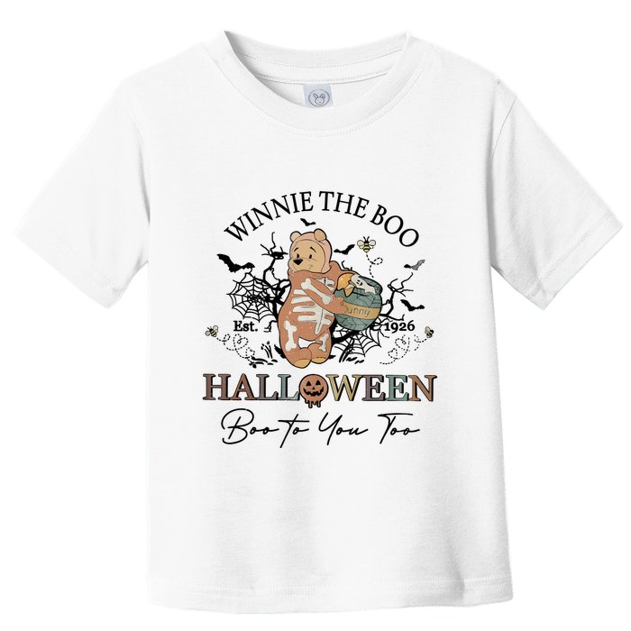 Retro The Boo Halloween Boo To You Too Toddler T-Shirt