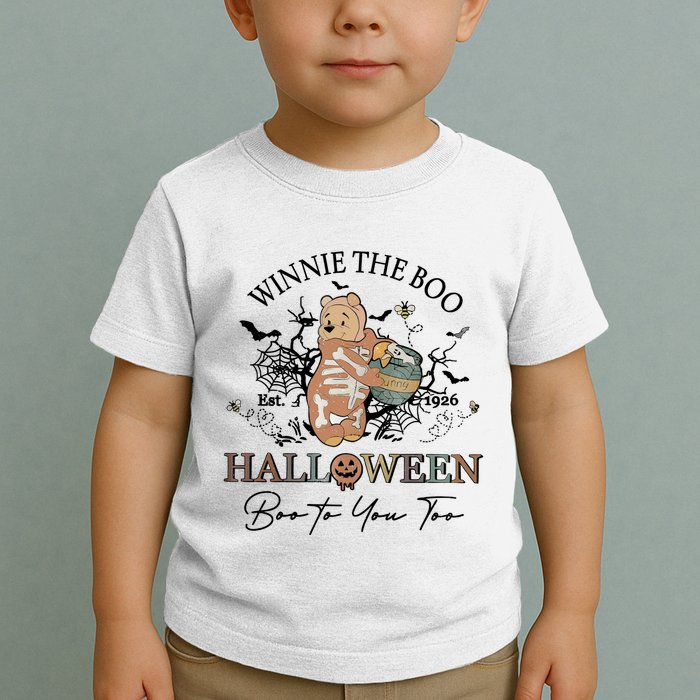 Retro The Boo Halloween Boo To You Too Toddler T-Shirt