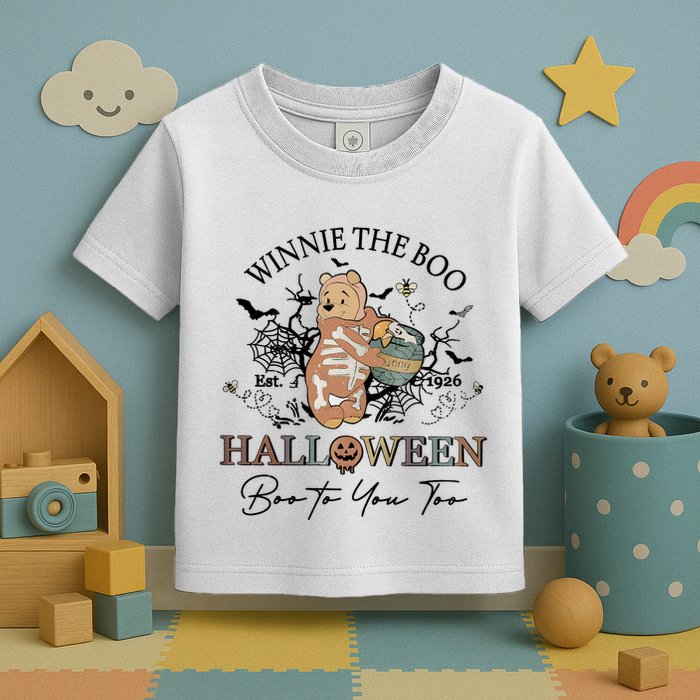 Retro The Boo Halloween Boo To You Too Toddler T-Shirt