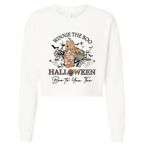 Retro The Boo Halloween Boo To You Too Cropped Pullover Crew