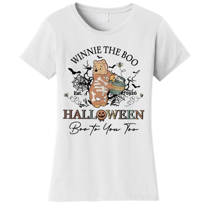 Retro The Boo Halloween Boo To You Too Women's T-Shirt