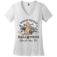 Retro The Boo Halloween Boo To You Too Women's V-Neck T-Shirt