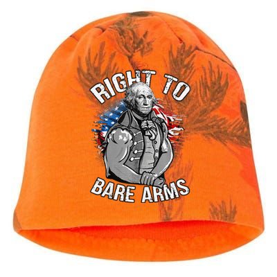 Right To Bare Arms 4th Of July Funny Gym Workout Kati - Camo Knit Beanie