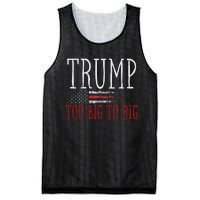 Retro Too Big To Rig Trump 2024 Quote Mesh Reversible Basketball Jersey Tank