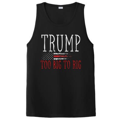 Retro Too Big To Rig Trump 2024 Quote PosiCharge Competitor Tank