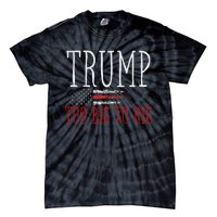 Retro Too Big To Rig Trump 2024 Quote Tie-Dye T-Shirt