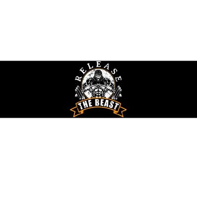 Release The Beast Strongman Gorilla Strength Sport Lifting Bumper Sticker