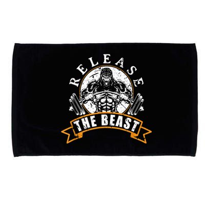 Release The Beast Strongman Gorilla Strength Sport Lifting Microfiber Hand Towel