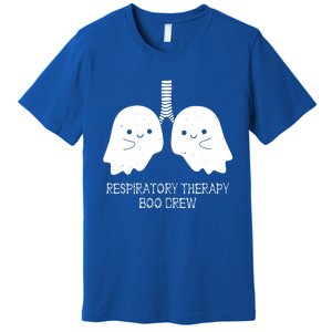 Respiratory Therapy Boo Crew Lungs Halloween Therapist Rt Cool Gift Premium T-Shirt