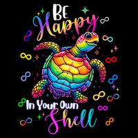 Rainbow Turtle Be Happy In Your Own Shell Autism Awareness Legacy Cool Fit Booney Bucket Hat