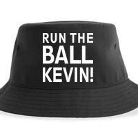 Run The Ball Kevin Funny Football Fan Meme Sustainable Bucket Hat