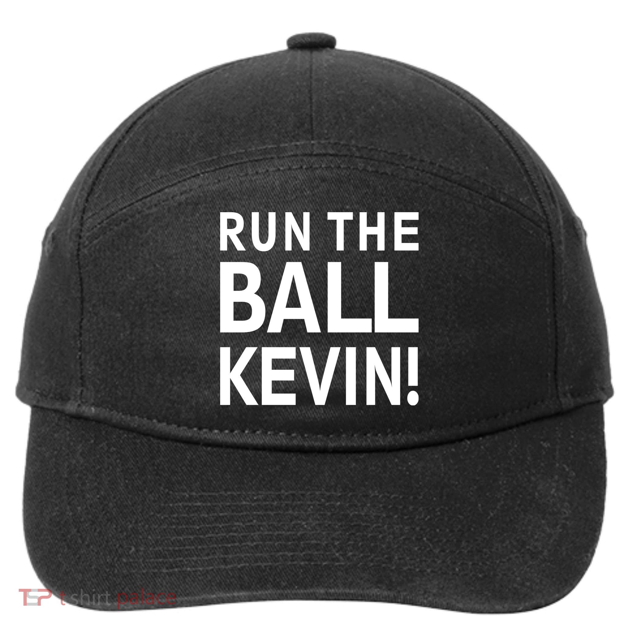 Run The Ball Kevin Funny Football Fan Meme 7-Panel Snapback Hat