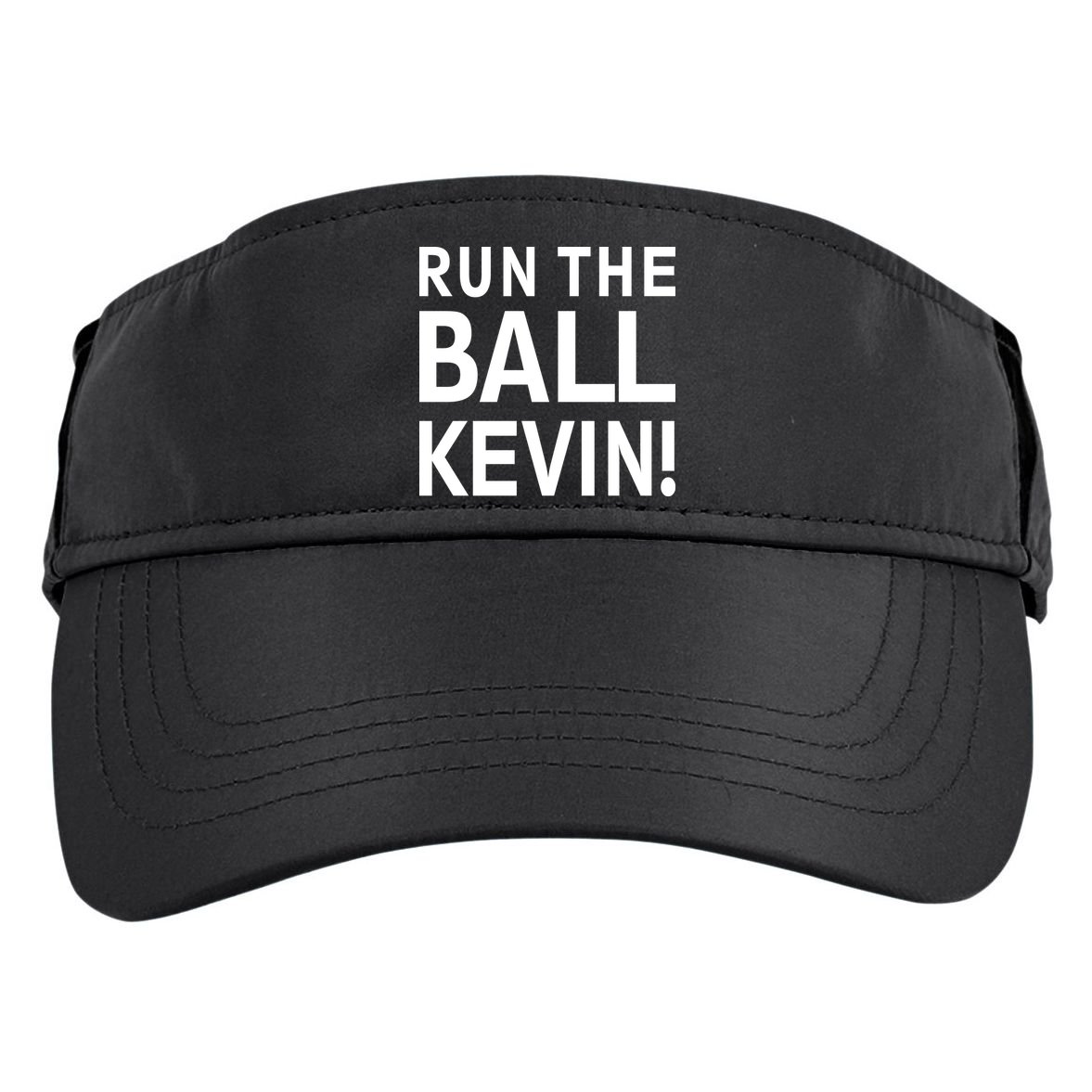 Run The Ball Kevin Funny Football Fan Meme Adult Drive Performance Visor