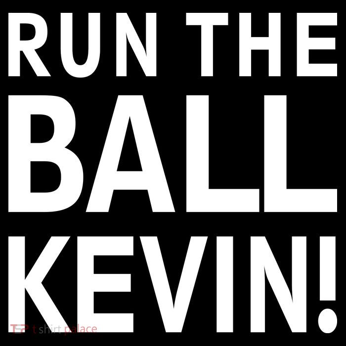 Run The Ball Kevin Funny Football Fan Meme Cooling Performance Long Sleeve Crew