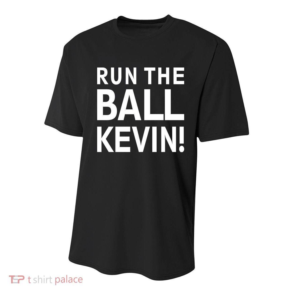 Run The Ball Kevin Funny Football Fan Meme Youth Performance Sprint T-Shirt