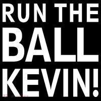Run The Ball Kevin Funny Football Fan Meme Youth Performance Sprint T-Shirt