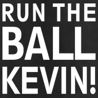 Run The Ball Kevin Funny Football Fan Meme Trucker Hat