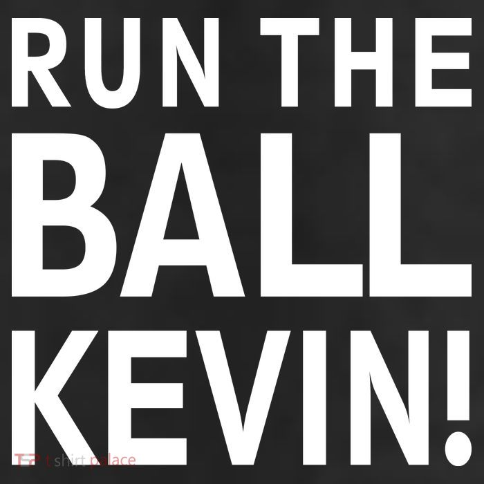 Run The Ball Kevin Funny Football Fan Meme Trucker Hat