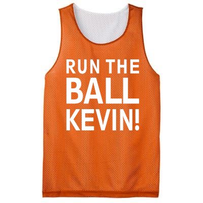 Run The Ball Kevin Funny Football Fan Meme Mesh Reversible Basketball Jersey Tank