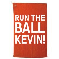 Run The Ball Kevin Funny Football Fan Meme Golf Towel