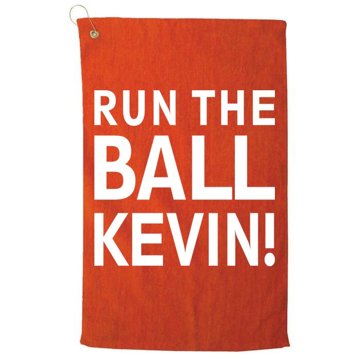 Run The Ball Kevin Funny Football Fan Meme Golf Towel
