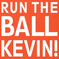 Run The Ball Kevin Funny Football Fan Meme Golf Towel