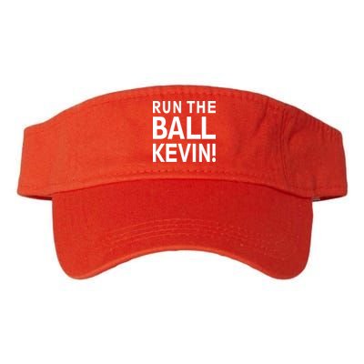 Run The Ball Kevin Funny Football Fan Meme Visor