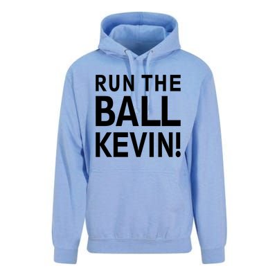 Run The Ball Kevin Funny Football Fan Meme Unisex Surf Hoodie