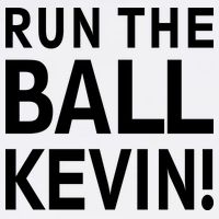 Run The Ball Kevin Funny Football Fan Meme Garment-Dyed Sweatshirt