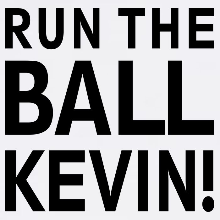Run The Ball Kevin Funny Football Fan Meme Garment-Dyed Sweatshirt