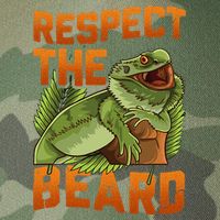 Respect The Beard Tee Funny Bearded Dragon Legacy Tie Dye Trucker Hat