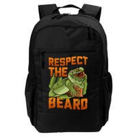 Respect The Beard Tee Funny Bearded Dragon Backpack