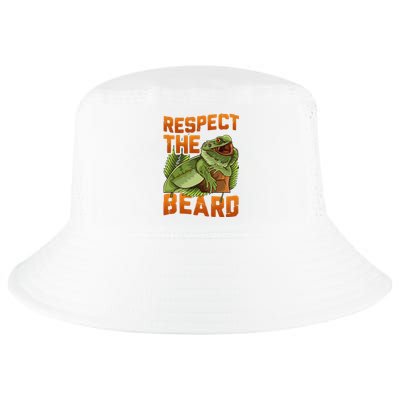 Respect The Beard Tee Funny Bearded Dragon Cool Comfort Performance Bucket Hat