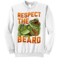 Respect The Beard Tee Funny Bearded Dragon Sweatshirt