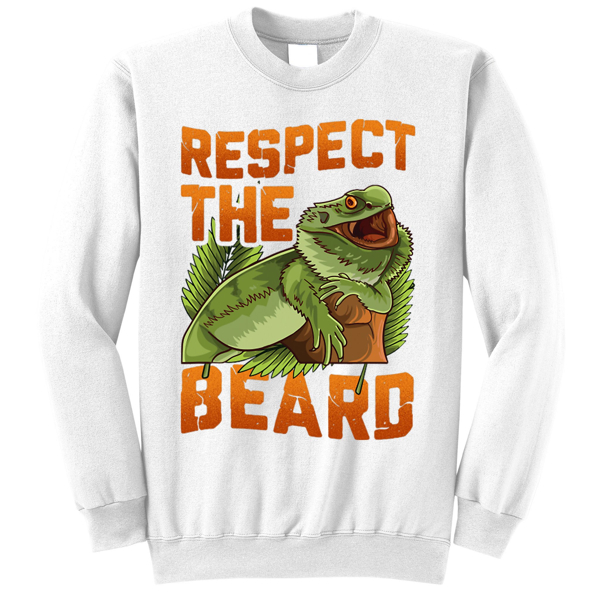 Respect The Beard Tee Funny Bearded Dragon Sweatshirt