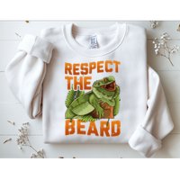 Respect The Beard Tee Funny Bearded Dragon Sweatshirt
