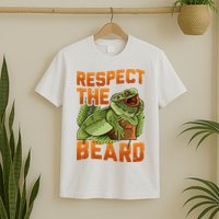 Respect The Beard Tee Funny Bearded Dragon T-Shirt