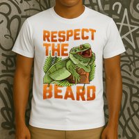 Respect The Beard Tee Funny Bearded Dragon T-Shirt