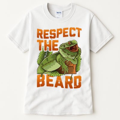 Respect The Beard Tee Funny Bearded Dragon Tall T-Shirt