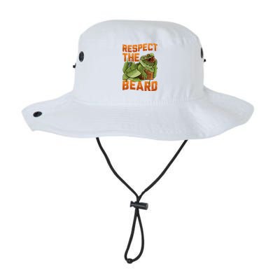 Respect The Beard Tee Funny Bearded Dragon Bucket Hat