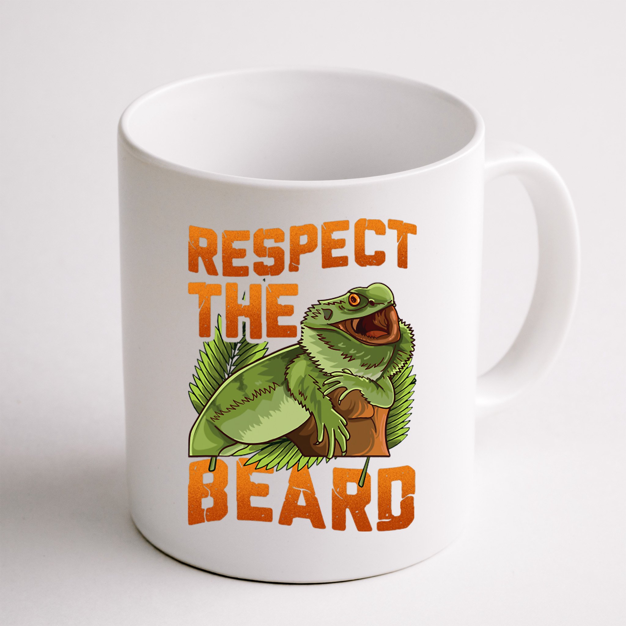 Respect The Beard Tee Funny Bearded Dragon Mug