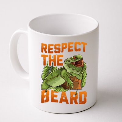 Respect The Beard Tee Funny Bearded Dragon Mug