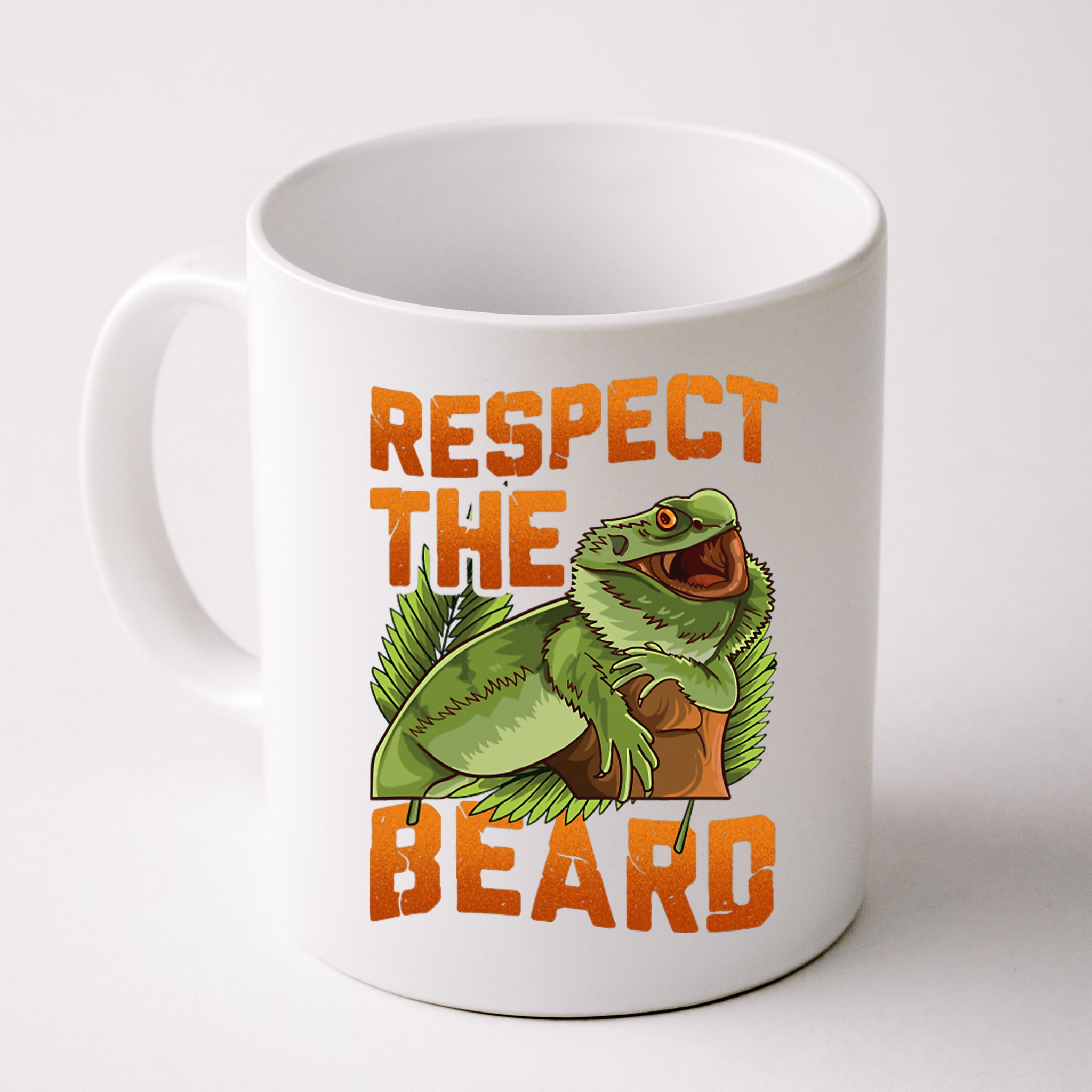 Respect The Beard Tee Funny Bearded Dragon Mug