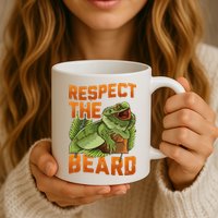 Respect The Beard Tee Funny Bearded Dragon Mug